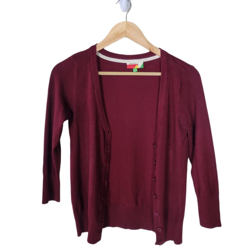 Fervour MODCLOTH Cardigan Red Small Button Up